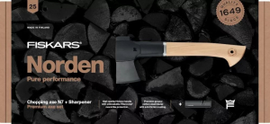 Fiskars 1051146 Norden kemping fejsze N7 + élező