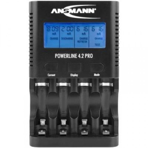 Ansmann Powerline 4.2 Pro NiCd, NiMH Mikro (AAA), Ceruza (AA) Hengeres akku töltő