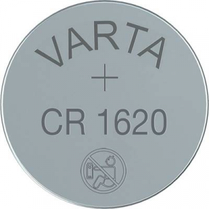 CR1620 lítium gombelem, 3 V, 70 mA, Varta BR1620, DL1620, ECR1620, KCR1620, KL1620, KECR1620, LM1620