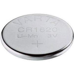 CR1620 lítium gombelem, 3 V, 70 mA, Varta BR1620, DL1620, ECR1620, KCR1620, KL1620, KECR1620, LM1620