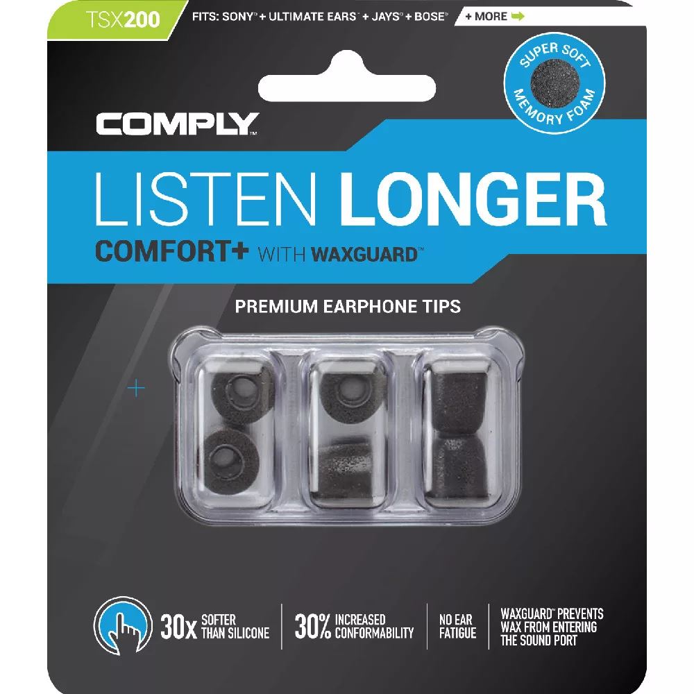 Comply Comfort Plus TSX-200 memóriahab fülilleszték fekete M (COM-Tsx200BkM3pr)