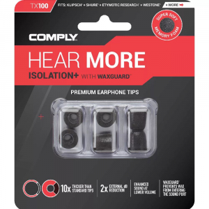 Comply Isolation Plus TX-100 memóriahab fülilleszték fekete ASST (COM-19-10200-11)