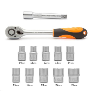 Handy dugókulcs készlet (12 db-os, 1/2",  10-24 mm)  (10857B)