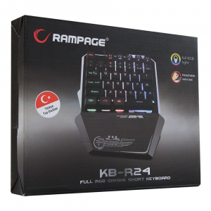 Rampage KB-R24 X-MINI Gaming billentyűzet fekete (32739)