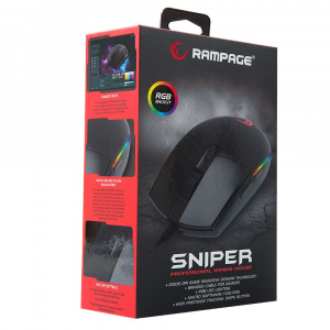 Rampage SMX-R18 SNIPER Gaming egér fekete (33844)