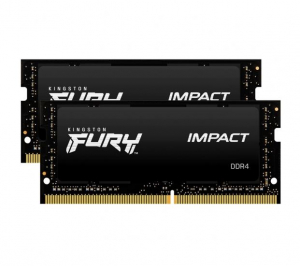 64GB 2666MHz DDR4 RAM Kingston Fury Impact notebook memória CL16 (2x32GB) (KF426S16IBK2/64)