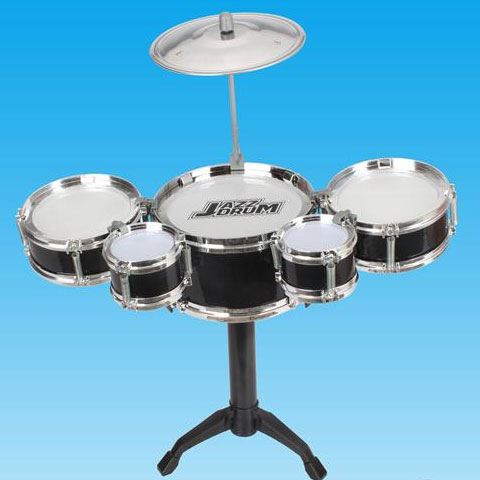 Magic Toys Jazz Drum állványos 6 részes fekete játék dobfelszerelés (MKM961546)