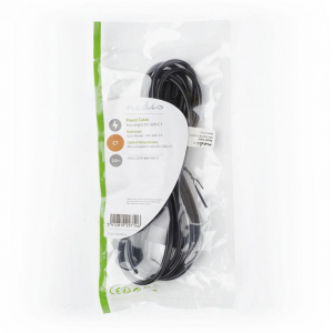 Nedis tápkábel - európai csatlakozó - IEC-320-C7 2m fekete (PCGP11040BK20)