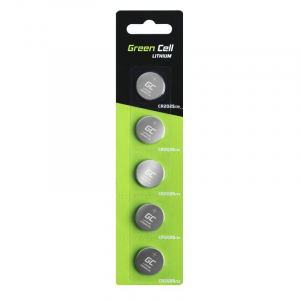 Green Cell CR2025 Lithium battery 3V 160mAh gombelem 5db-os (XCR04)
