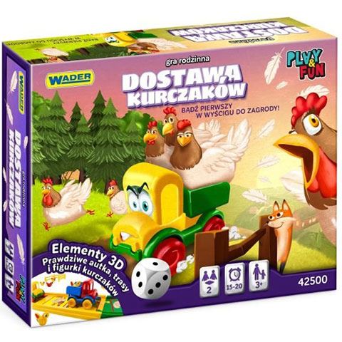 Wader Play & Fun: Chicken Delivery - Csirkefuvar társasjáték (42500)
