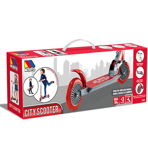 Molto: City Scooter roller piros színben (21242)