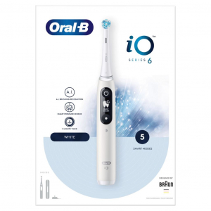 Braun Oral-B iO6 elektromos fogkefe fehér (4210201381648 / 10PO010326)