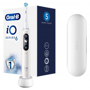 Braun Oral-B iO6 elektromos fogkefe fehér (4210201381648 / 10PO010326)