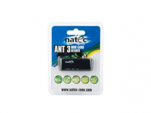 Natec Mini Ant 3 kártyaolvasó USB 2.0 fekete (NCZ-0560)