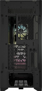 Corsair iCUE 5000X RGB Tempered Glass táp nélküli ablakos ház fekete (CC-9011212-WW)