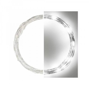 EMOS LED karácsonyi nano fényfüzér 4m IP44 időzítős hidegfehér (D3AC02)