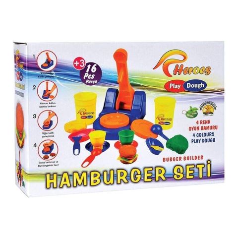 ER Toys Play-Dough: Hamburgerkészítő gyurmaszett (ERN-538)