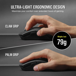 Corsair SABRE RGB PRO WIRELESS CHAMPION SERIES optikai Gaming egér fekete (CH-9313211-EU)