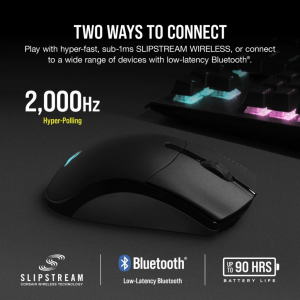 Corsair SABRE RGB PRO WIRELESS CHAMPION SERIES optikai Gaming egér fekete (CH-9313211-EU)