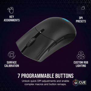 Corsair SABRE RGB PRO WIRELESS CHAMPION SERIES optikai Gaming egér fekete (CH-9313211-EU)