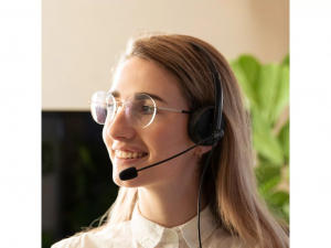 Sandberg USB Office headset fekete (126-12)