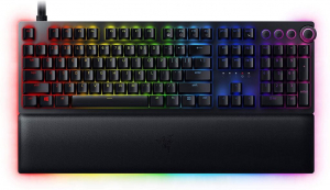 Razer Huntsman V2 Clicky Optical Switch (Purple) US billentyűzet fekete (RZ03-03930300-R3M1)