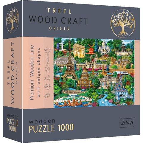 Trefl Wood Craft Híres helyek: Franciaország 1000db-os prémium fa puzzle (20150T)