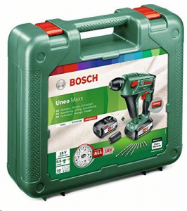 Bosch Uneo Maxx 18 Li akkus fúrókalapács,  2db 2,5 Ah-s akkumulátorral (0603952327)
