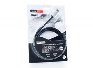 Eagle Cable Deluxe II High Speed HDMI Ethernet kábel fekete-szürke 1.5m (10012015)