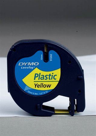 DYMO "Letratag" feliratozógép szalag 12 mm x 4 m sárga (GD59423)