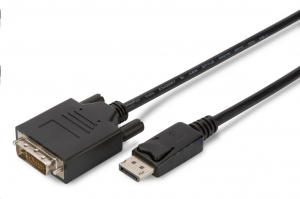 Assmann Display Port -> DVI-D átalakító kábel fekete 5m (AK-340301-050-S)