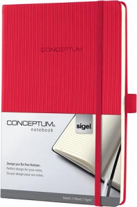 Sigel CO645 "Conceptum" jegyzetfüzet A4, vonalas, piros (SICO645)