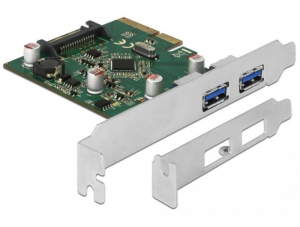 DeLock 2x USB 3.1 Gen 2 bővítő kártya PCI-E (90298)