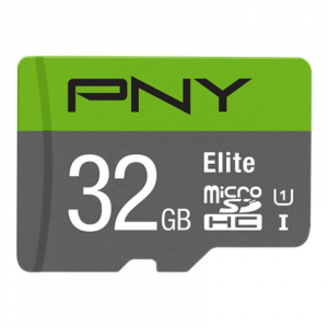 32GB microSDHC PNY Elite U1 + adapter (P-SDU32GU185GW-GE)