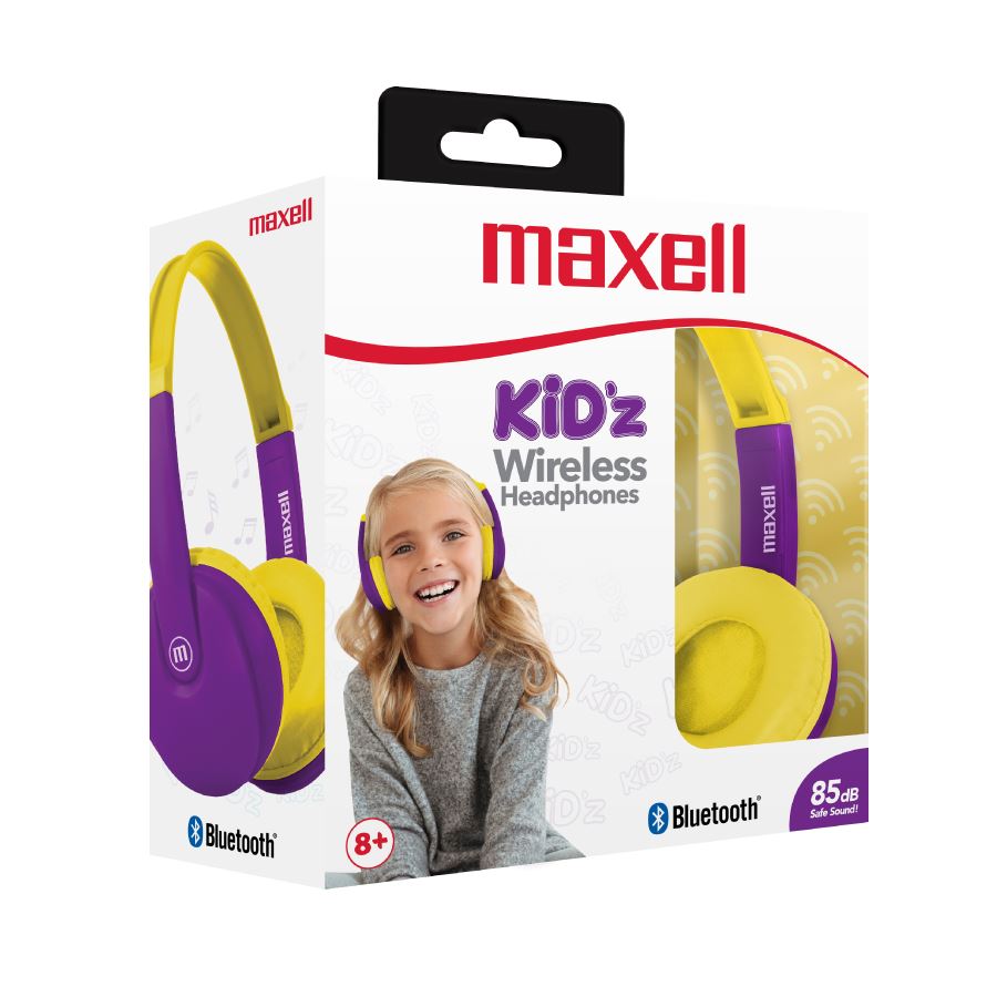 Maxell HP-BT350 BT mikrofonos Bluetooth fejhallgató lila-sárga (348366)