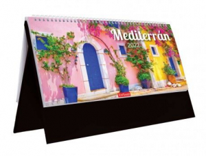 Kalendart T054 2022-es Mediterrán álló asztali naptár fekete (22T543T-003)