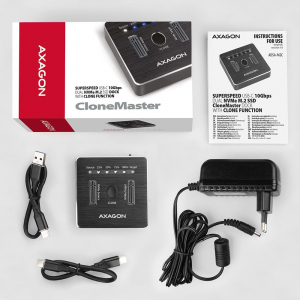 Axagon ADSA-M2C 2x M.2 SSD dokkoló fekete