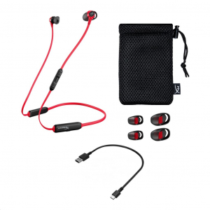 HyperX Cloud Buds Bluetooth fülhallgató fekete-piros (HEBBXX-MC-RD/G / 4P5H7AA)