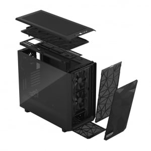 Fractal Design Meshify 2 Black TG Light Tint táp nélküli ablakos ház fekete (FD-C-MES2A-03)