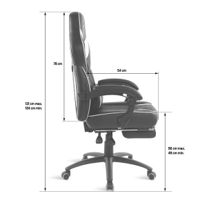 Spirit of Gamer Mustang gaming szék fekete-fehér (SOG-GCMWT)