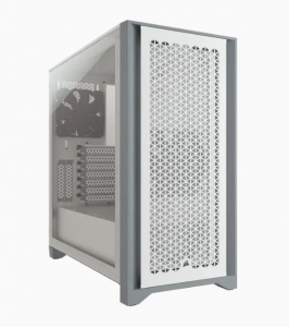 Corsair 4000D AIRFLOW Tempered Glass táp nélküli ablakos ház fehér (CC-9011201-WW)