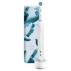 Braun Oral-B PRO 750 Cross Action fejjel fehér elektromos fogkefe +  excluzív útitok (10PO010285)