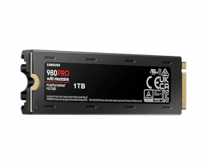 1TB Samsung 980 Pro M.2 SSD meghajtó hűtőbordákkal (MZ-V8P1T0CW) 3 év garanciával!