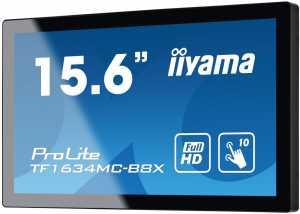15.6" iiyama ProLite TF1634MC-B8X érintőképernyős LCD monitor