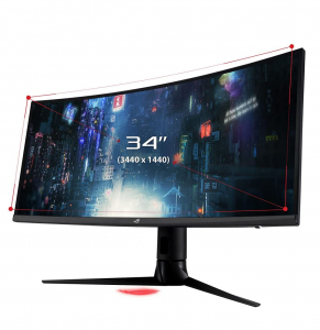 34" ASUS XG349C ROG STRIX ívelt LCD monitor
