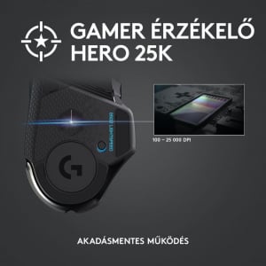 Logitech G502 Lightspeed vezeték nélküli gaming egér (910-005567) 