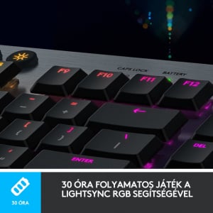 Logitech G915 LIGHTSPEED vezeték nélküli mechanikus amerikai Tactile billentyűzet (920-008910) + Battlefield 2042 skinek