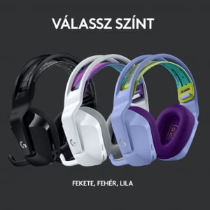 Logitech G733 vezeték nélküli gamer headset lila (981-000890) 