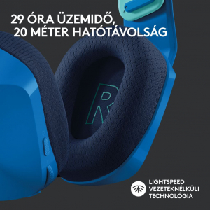 Logitech G733 vezeték nélküli gamer headset kék (981-000943) 