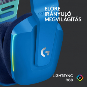 Logitech G733 vezeték nélküli gamer headset kék (981-000943) 